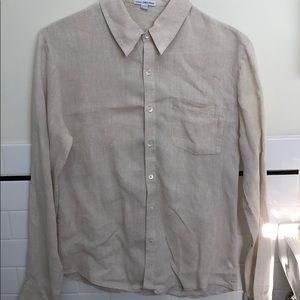 James Perse Button down linen shirt
